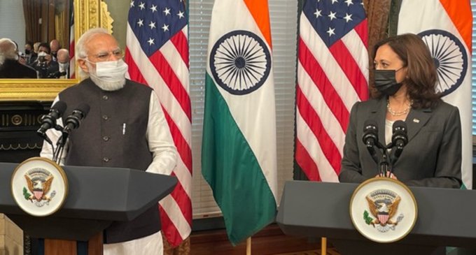 US VP Kamala Harris ‘suo moto’ refers to Pakistan’s role in terrorism during meeting with PM Modi