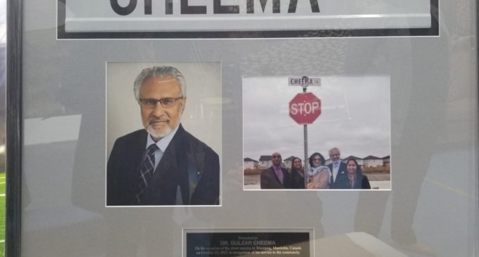 Canadian street named Cheema Drive after Indian-born doctor