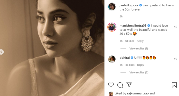 Janhvi Kapoor looks as breathtaking as her late mother Sridevi in new retro photoshoot