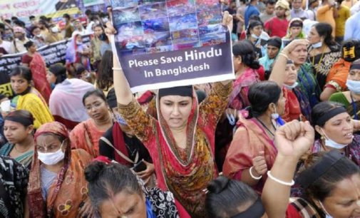 Protests in Bangladesh against communal violence