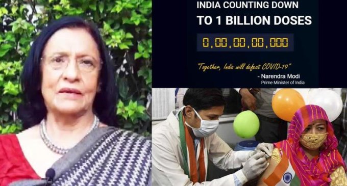 WHO regional director congratulates India for administering over 1 billion COVID vaccine doses
