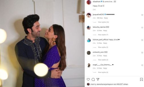 Alia Bhatt shares Diwali greetings with some ‘light’ and ‘love’