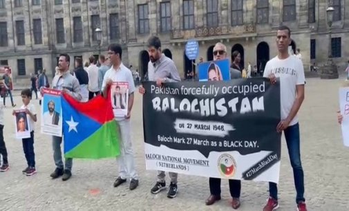 Baloch Martyrs’ Day: Protest in Paris against enforced disappearances by Pak Army