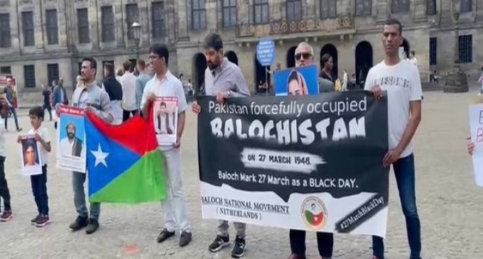 Baloch Martyrs’ Day: Protest in Paris against enforced disappearances by Pak Army