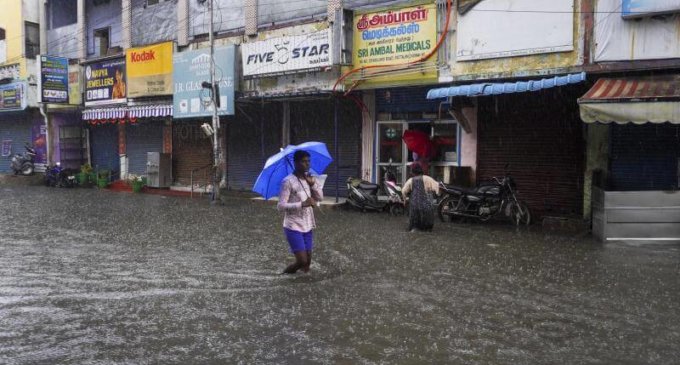 Chennai witnesses heavy rains, some trains suspended