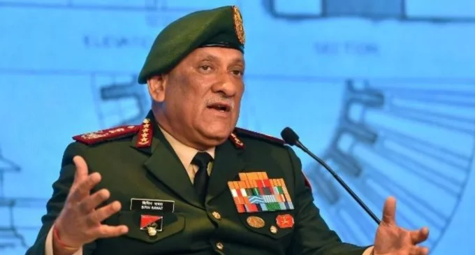 China opposes CDS Rawat’s remark calling it India’s biggest security threat