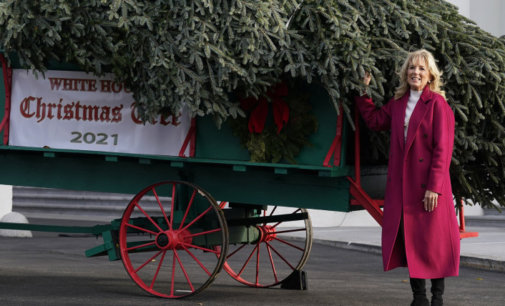 Jill Biden receives WH Christmas Tree