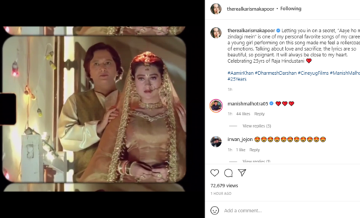 Karisma Kapoor celebrates 25 years of ‘Raja Hindustani’