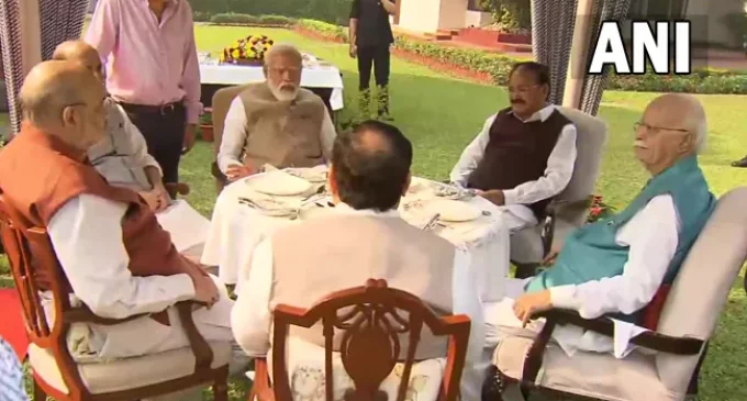 PM Modi, VP Naidu, Rajnath Singh, Amit Shah, JP Nadda meet LK Advani on his 94th birthday