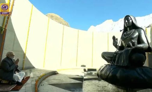 PM Modi unveils statue of Adi Shankaracharya at Kedarnath