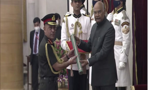 President Kovind confers honorary rank of General of Indian Army on Nepal Army Chief