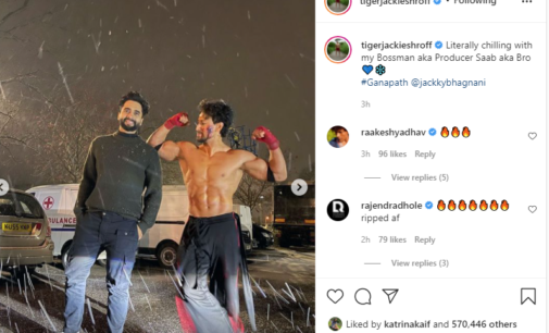 Tiger shroff shares pictures from sets of ‘Ganapath’