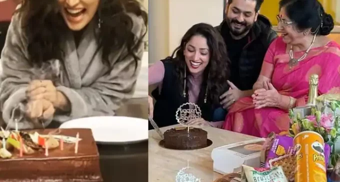 Yami Gautam celebrates first birthday post wedding with director Aditya Dhar