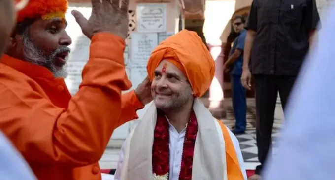 Rahul Gandhi claims to be ‘Hindu’ only during elections, says WB BJP chief