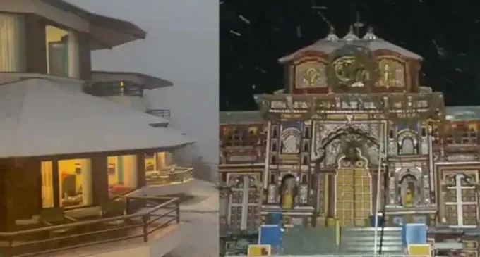 Uttarakhand: Badrinath shrine, hill station Auli receive fresh spell of snowfall