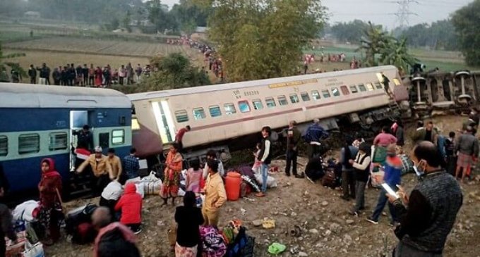 Guwahati-Bikaner express train derails: Passengers trapped inside 2 coaches, rescue ops underway