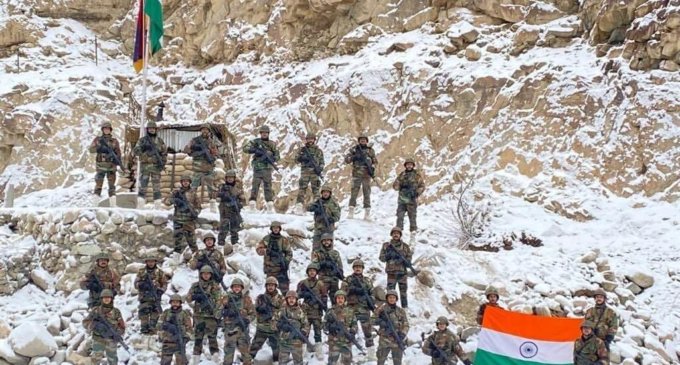 Indian Army unfurls national flag in Galwan valley on New Year