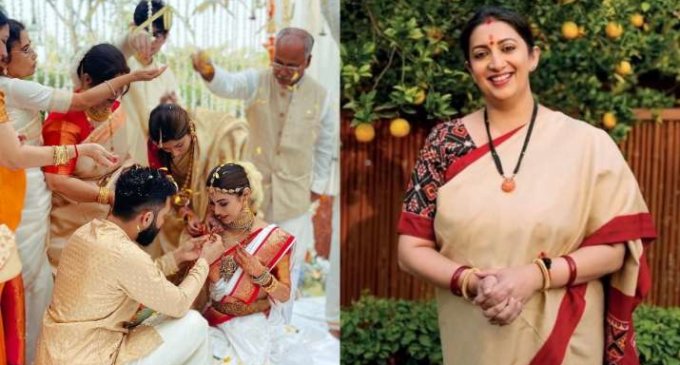 Smriti Irani congratulates ‘Kyuki Saas Bhi Kabhi Bahu Thi’ co-star Mouni Roy on her wedding