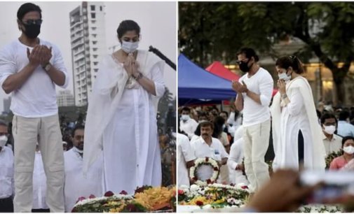 Here’s how netizens are reacting to SRK raising his hands in dua at Lata Mangeshkar’s funeral
