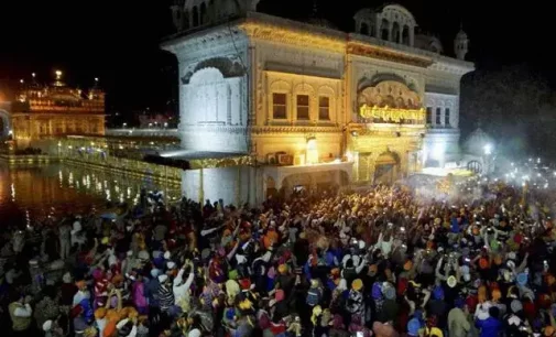Devotees celebrate ‘Hola Mohalla’ at Golden Temple in Amritsar