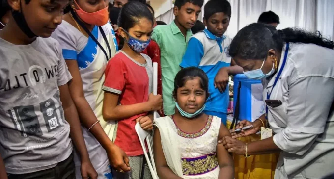 COVID-19: On first day, over 2 lakh kids administered vaccine doses