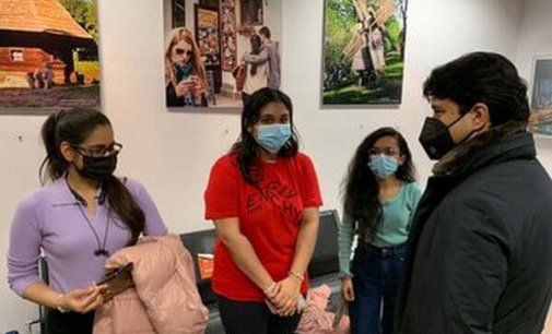 Operation Ganga: Scindia interacts with Indian students at Bucharest Airport, assures them of their quick departure