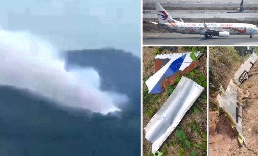 Plane carrying 132 people crashes in China