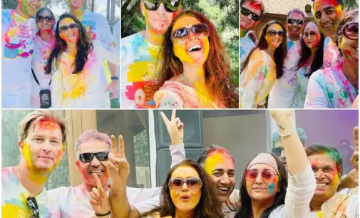 Preity Zinta shares glimpses from first Holi after welcoming twins