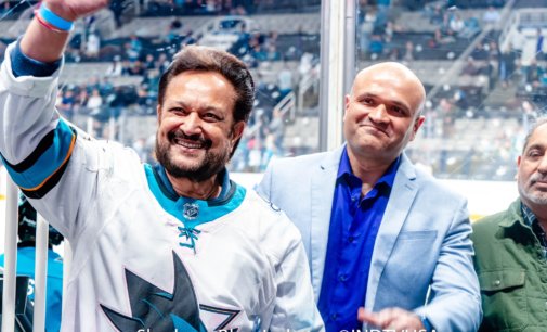 FOG Founder, Dr. Romesh Japra honored at Indian Heritage Night celebrated by San Jose Sharks