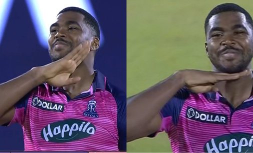 IPL 2022: Pushpa fever grips RR’s Obed McCoy, enacts Allu Arjun’s ‘jhukega nahi’ after his maiden wicket