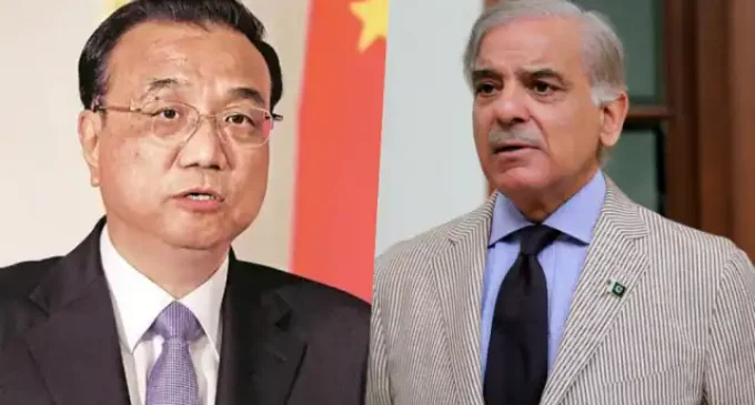 Chinese PM presses Shehbaz Sharif to punish Karachi university blast culprits