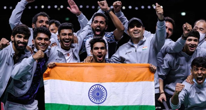 India scripts history, beat Denmark 3-2 to enter maiden Thomas Cup final