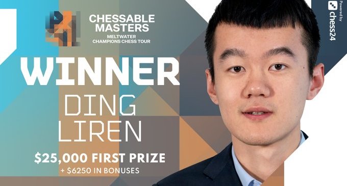 India’s Praggnanandhaa loses Chessable Masters’ title to China’s Ding Liren