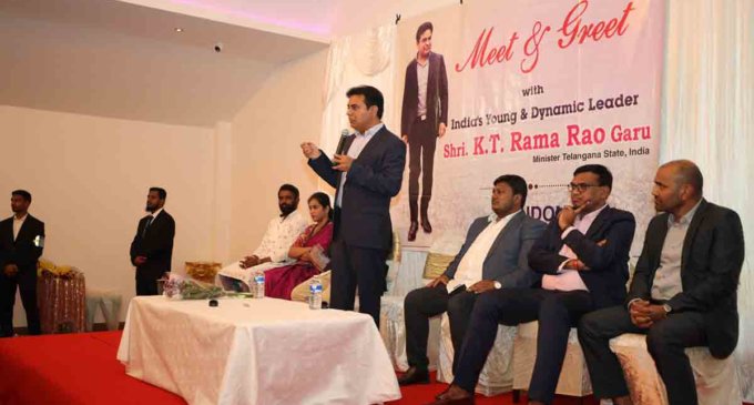KTR seeks Indian diaspora’s support for development of Telangana