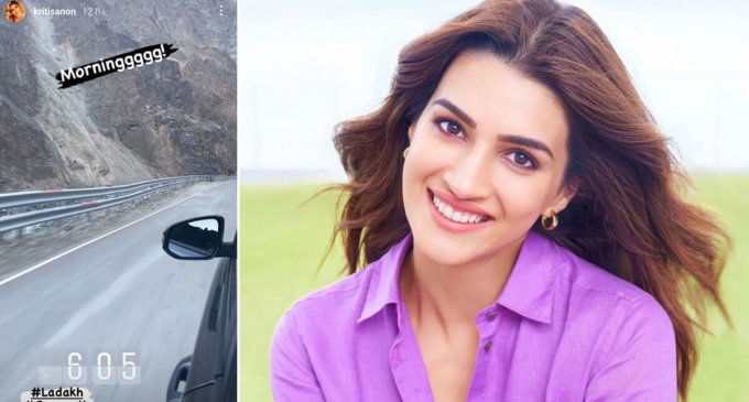 Kriti Sanon in Ladakh for ‘Ganapath’ shoot