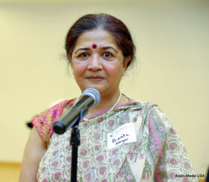 Pranita Nayar addressing audiences