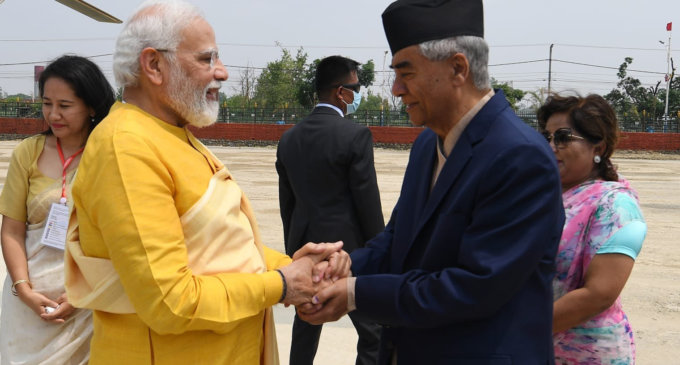 Neighbourhood First: PM Modi arrives in Lumbini in a boost to India-Nepal ties