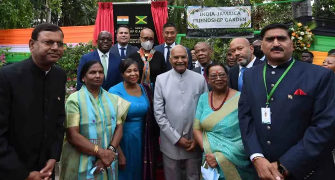 President Kovind inaugurates ‘India-Jamaica Friendship Garden’ in Kingston