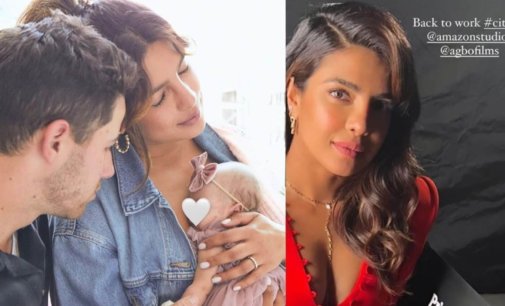 Priyanka Chopra gets ‘back to work’ after welcoming her baby girl home