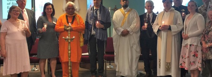 Multi-faith clergy held candlelight vigil for Buffalo shooting victims