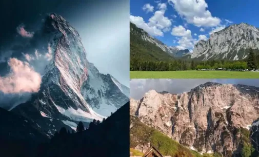 Climate change turning snow covered white Alps green