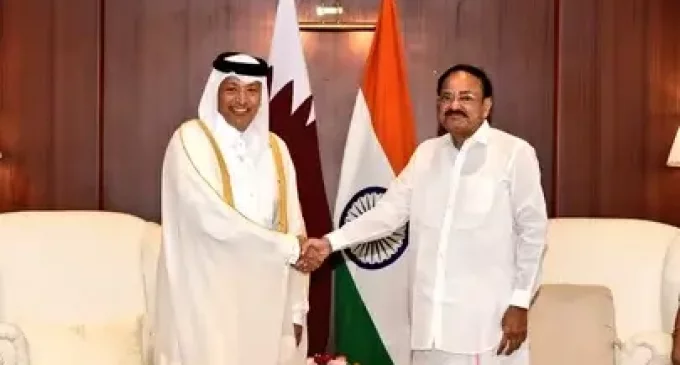India-Qatar ties taken to next level since PM Modi motivated ‘Look West’ policy: VP Naidu