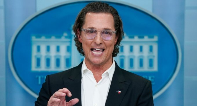 Oscar-winning actor McConaughey makes emotional plea for gun legislation at White House