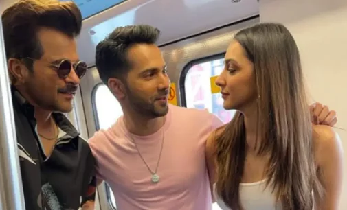 Varun, Kiara, Anil Kapoor take metro to beat Mumbai traffic
