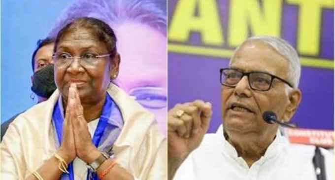 Draupadi Murmu leading against Yashwant Sinha after first round of counting