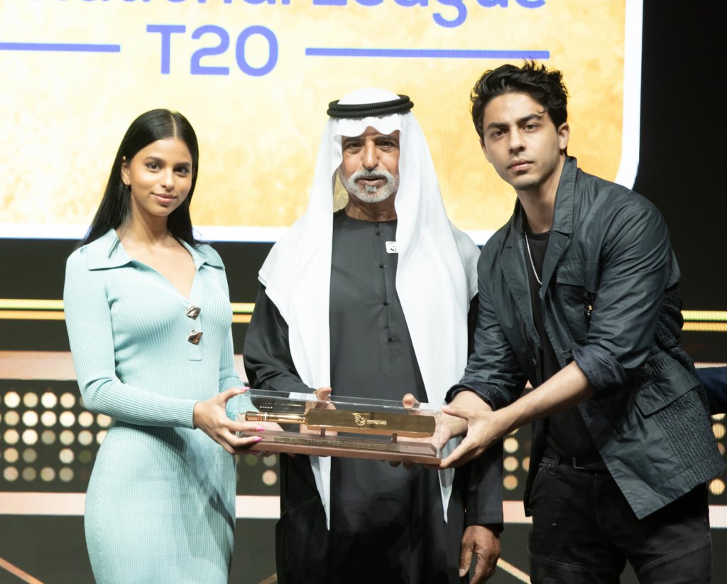 His Highness Sheikh Nahayan Mabarak Al Nahayan unveils International League T20 Trophy - Vimarsana News