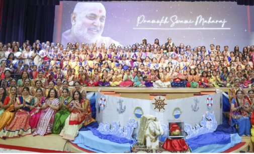 Women devotees gather to celebrate 100th Birth Anniversary Pramukh Swami