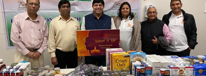 Diwali Food Drive organized by Sewa International